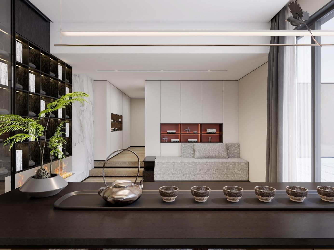 Hangzhou Greentown Villa interior design by Shengren Buildings